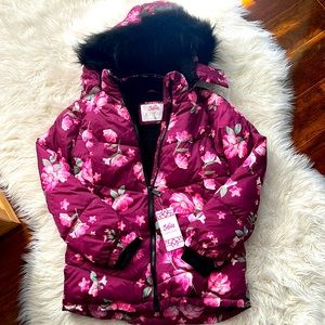 NWT Justice Floral Jacket Youth L 12/14